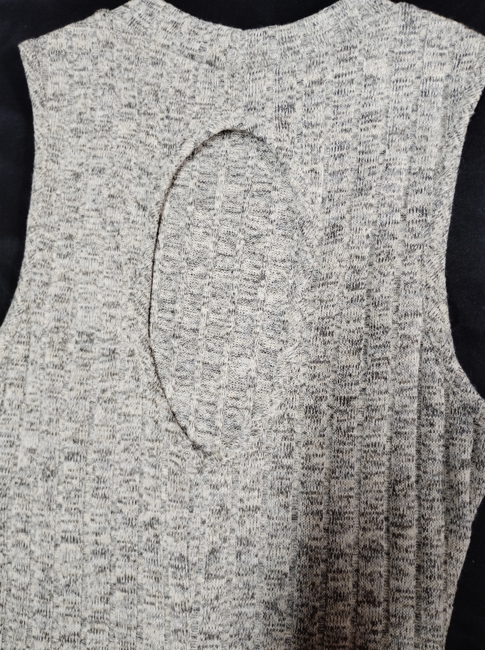 Style Rack Sleeveless Ribbed Midi Dress - Gray - Picture 4 of 5